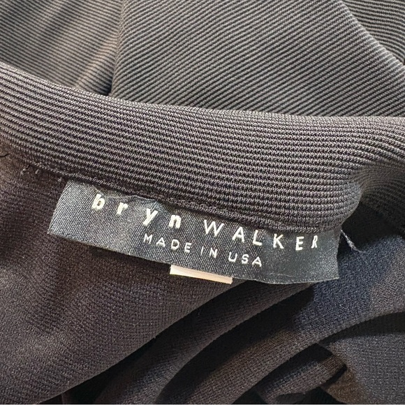 Bryn Walker Black Cropped Jacket Crossover Button Front Long Sleeve Lagenlook, S - Picture 10 of 15